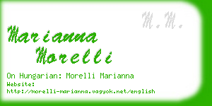 marianna morelli business card
